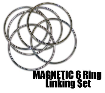 (image for) Linking Rings 6 SET Magnetic Lock 10"